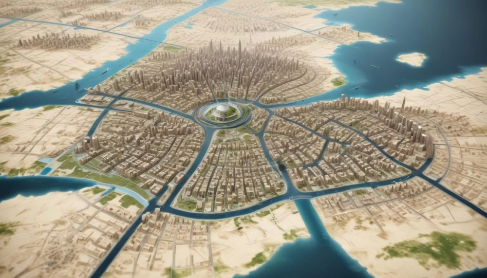 خريطة مشروع يني شهير اسطنبول الجديد
